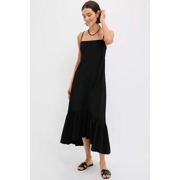 POMANDER PLACE Black Maribe Dress Size M NWT Retail $148 Tuckernuck - Picture 7 of 8